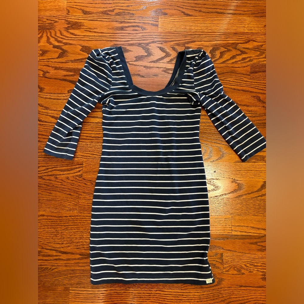 Billabong Low Back Striped Bodycon Mini Dress